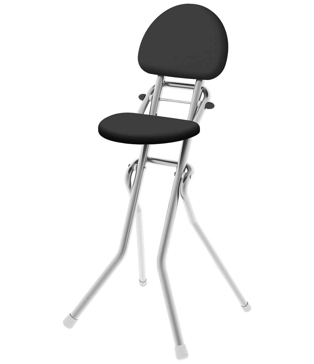 Bügelstuhl und Sitz-/Stehhocker «Amigo» klapp- und höhenverstellbar