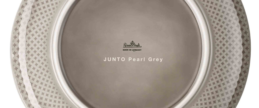 Teller 22 cm - Junto Pearl Grey, 6 Sück