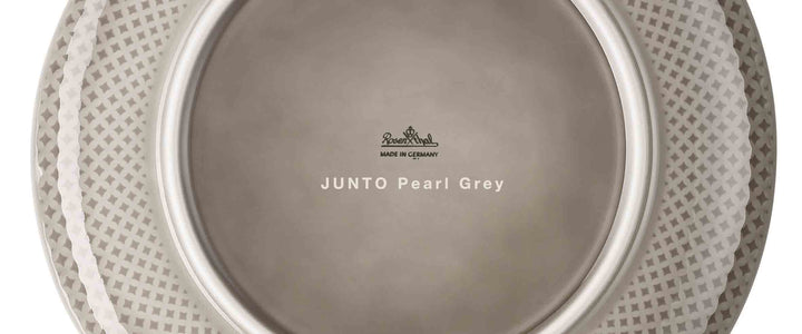 Kombi-Obertasse - Junto Pearl Grey, 6 Stück